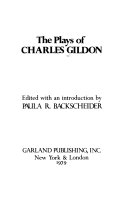 The plays of Charles Gildon