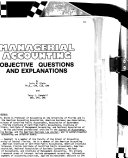 Managerial accounting : objective questions and explanations