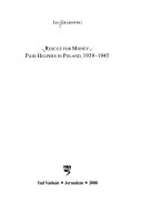 Rescue for money : paid helpers in Poland, 1939-1945