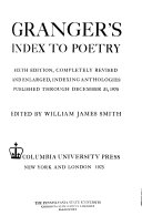 Granger's index to poetry.