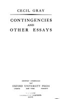 Contingencies and other essays.