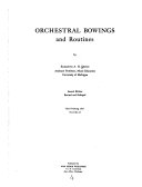 Orchestral bowings and routines