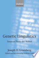 Genetic linguistics : essays on theory and method