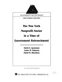 The New York nonprofit sector in a time of government retrenchment