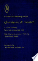 Guerric of Saint-Quentin : Quaestiones de quolibet