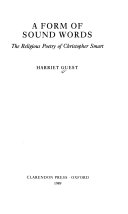 A form of sound words : the religious poetry of Christopher Smart