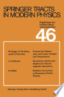 Springer Tracts in Modern Physics Ergebnisse der exakten Naturwissenschaften Volume 46