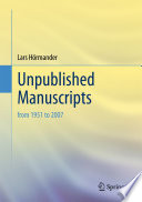 Unpublished Manuscripts  from 1951 to 2007