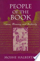 People of the book : canon, meaning, and authority