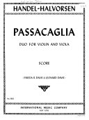 Passacaglia : duo for violin and viola