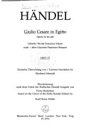Giulio Cesare in Egitto : opera in tre atti, HWV 17