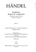 Rodelinda, regina de'Longobardi : dramma per musica in tre atti : HWV 19