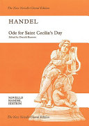 Ode for Saint Cecilia's Day : (HWV 76), ST or SAT soloists, SATB chorus and orchestra
