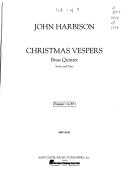 Christmas vespers : brass quintet