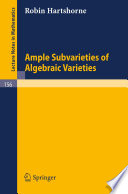 Ample Subvarieties of Algebraic Varieties