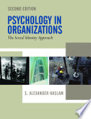 Psychology in organizations : the social identity approach