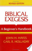 Biblical exegesis : a beginner's handbook