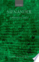 Menander : a rhetor in context