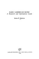 Early American music : a research and information guide