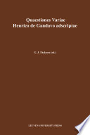 Quaestiones variae Henrico de Gandavo adscriptae