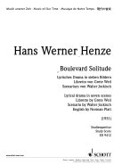 Boulevard solitude : lyrisches Drama in sieben Bildern = lyrical drama in seven scenes : (1951)