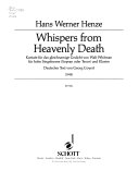 Whispers from heavenly death : Kantate für das gleichnamige Gedicht von Walt Whitman für hohe Singstimme (Sopran oder Tenor) und Klavier (1948)