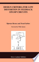 Design criteria for low distortion in feedback opamp circuits