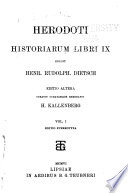 Herodoti Historiarum libri IX.