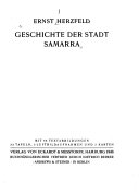 Geschichte der Stadt Samarra.