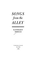 Songs from the alley