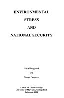 Environmental stress and national security