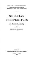 Nigerian perspectives : an historical anthology
