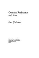 German resistance to Hitler
