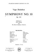 Symphony no. 10, op. 105