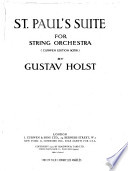 St. Paul's suite : for string orchestra