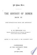 The Odyssey of Homer, book IX : with introduction notes and appendices