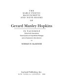 The early poetic manuscripts and note-books of Gerard Manley Hopkins in facsimile
