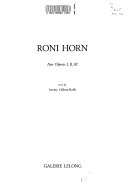 Roni Horn : Pair Objects I, II, III
