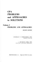 CPA problems and approaches to solutions