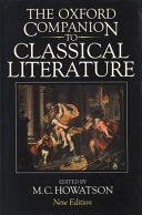 The Oxford companion to classical literature.