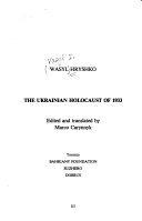 The Ukrainian holocaust of 1933