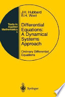 Differential equations : a dynamical systems approach