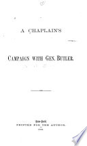 A chaplain's campaign with Gen. Butler.