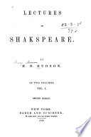 Lectures on Shakespeare.