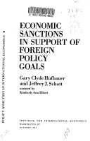 Economic sanctions in support of foreign policy goals