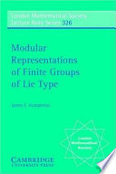 Modular representations of finite groups of Lie type