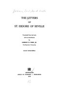 The letters of St. Isidore of Seville.