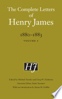 The complete letters of Henry James, 1880-1883