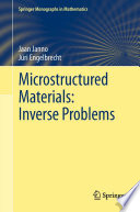 Microstructured Materials: Inverse Problems