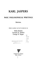 Karl Jaspers : basic philosophical writings : selections